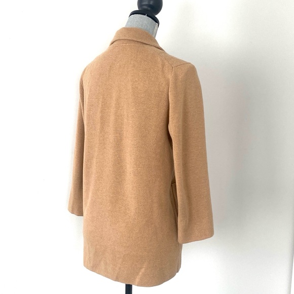 J Crew 365 Sophie Open Front Sweater Blazer Cardigan Women XS Camel Preppy Chic - Picture 8 of 13